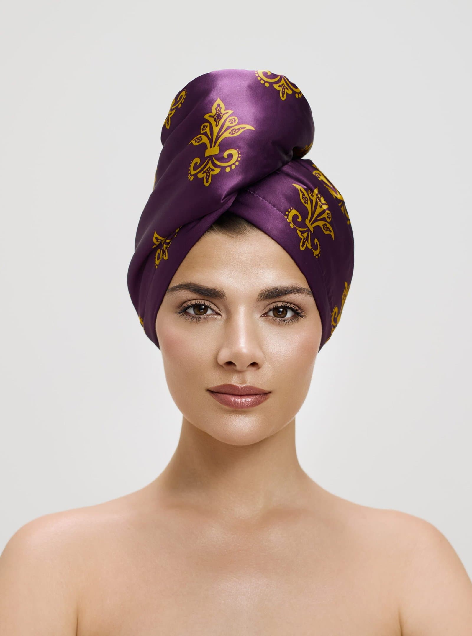 Turbante «Florencia» de La Cocona, turbantes de satén para el pelo
