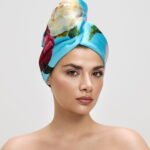 Тюрбан Божур от La Cocona, тюрбани за коса от сатен