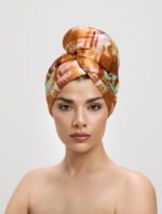 Тюрбан Сахара от La Cocona, тюрбани за коса от сатен